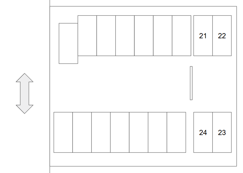 鵜の森公園西第３の駐車配置図