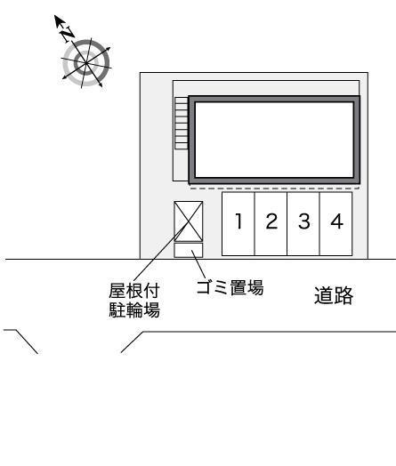 シャルマン北越谷Ⅵ(35359)の駐車配置図