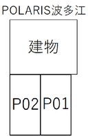 POLARIS波多江の駐車場