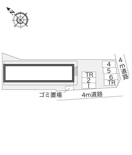 鶴園(13175)の駐車配置図