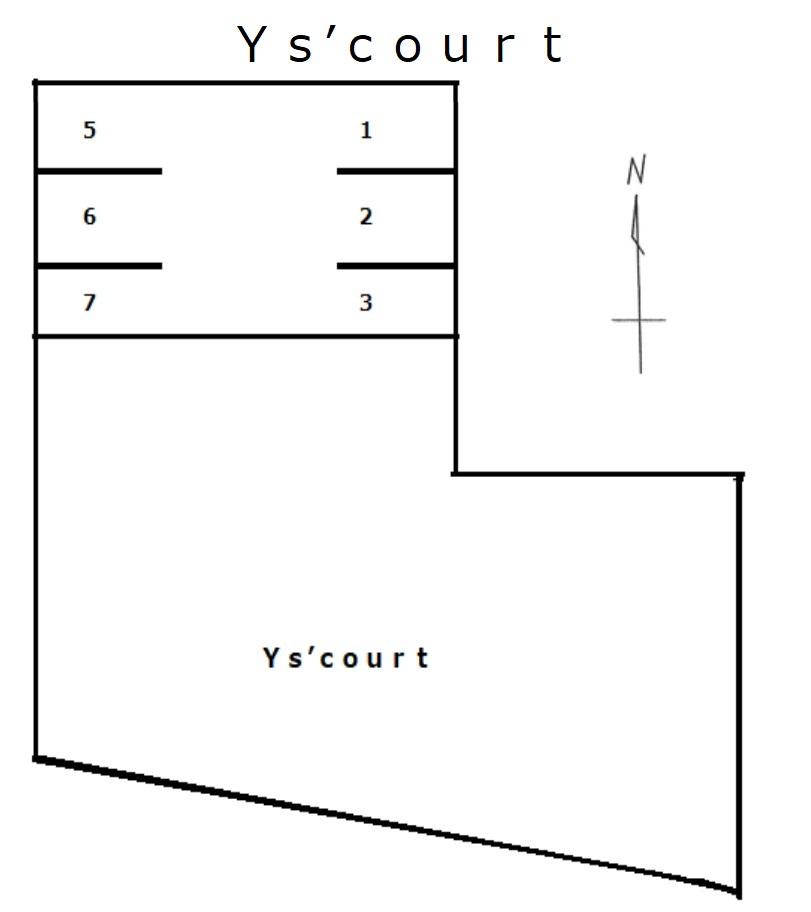 Ｙｓ’ｃｏｕｒｔの駐車配置図