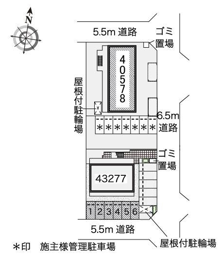 ＫＡＥＤＥ(40578)　敷地外駐車場の駐車配置図