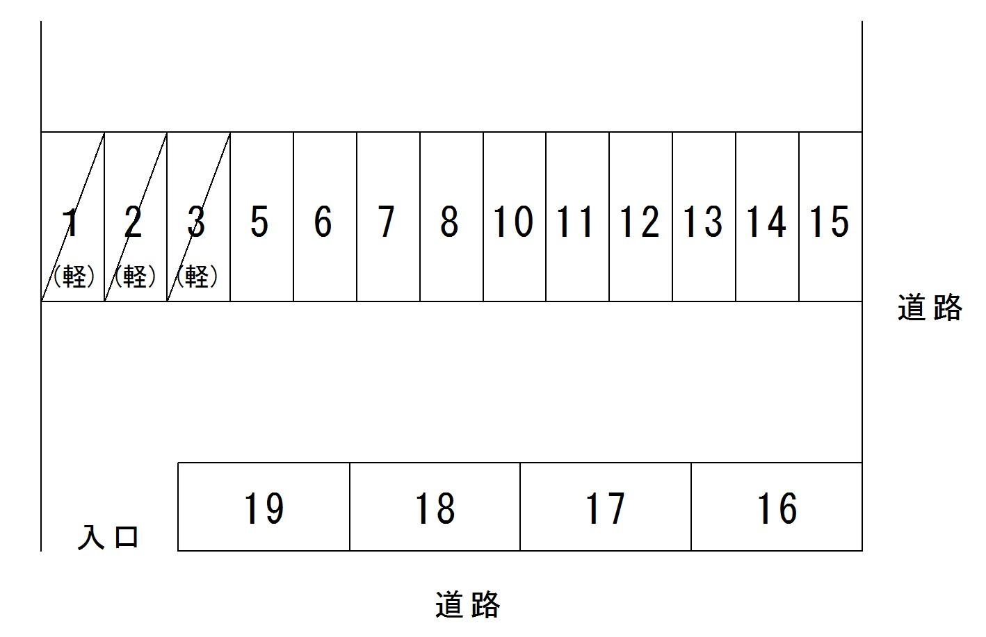 ＮＩパーキングの駐車配置図