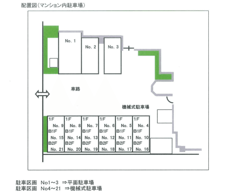 アドバンスＤＣ金町の駐車配置図