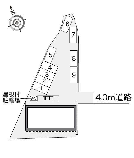 こーぽ谷本Ⅱ(40211)の駐車配置図