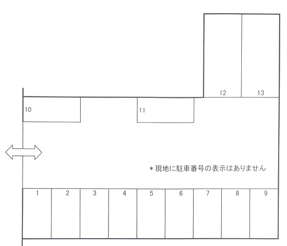 曳馬４丁目駐車場の駐車配置図