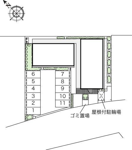 カメリアⅢ(42785)の駐車配置図