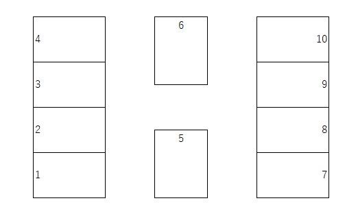 伏木錦町月極駐車場の駐車配置図