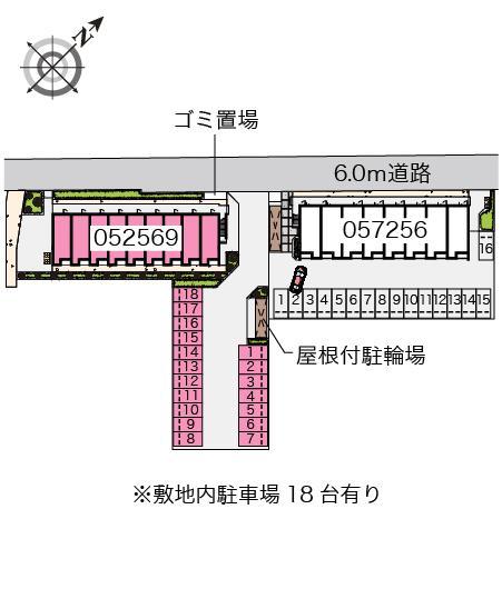 やなぎ荘　第三(52569)の駐車配置図