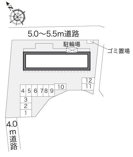 三重(18222)の駐車配置図