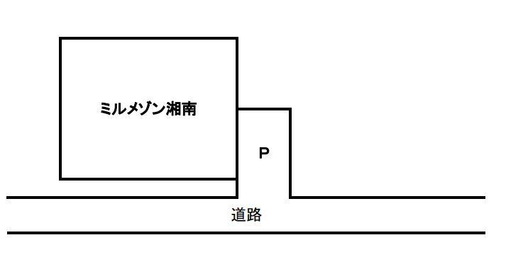 ミルメゾン湘南駐車場の駐車配置図