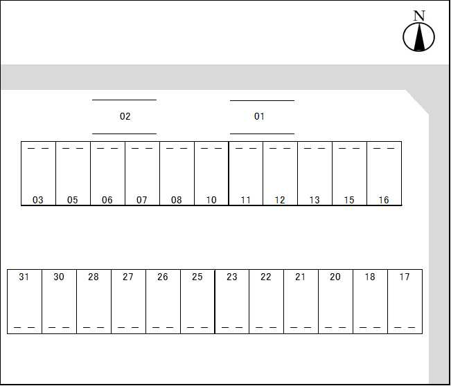 しげあきパークの駐車配置図
