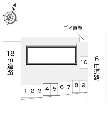 白鳳(10096)の駐車配置図