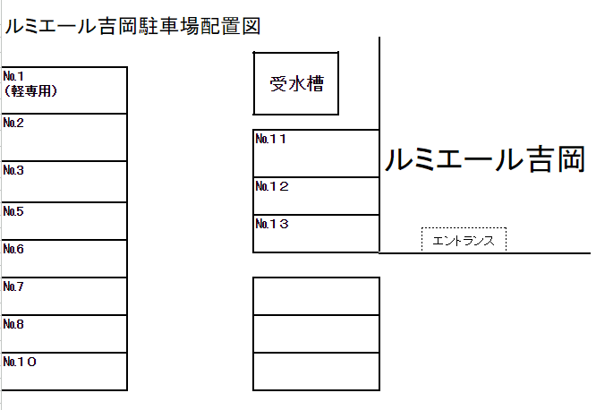 ルミエール吉岡の駐車配置図