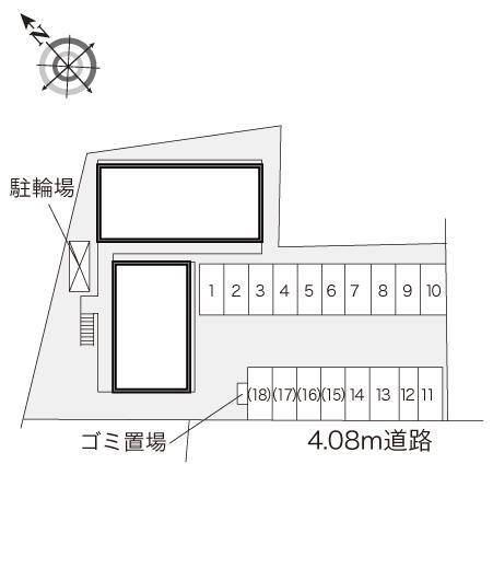 ルミエール冨陽ヶ丘(18020)の駐車配置図