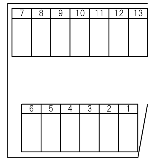 青葉台2202駐車場の駐車配置図