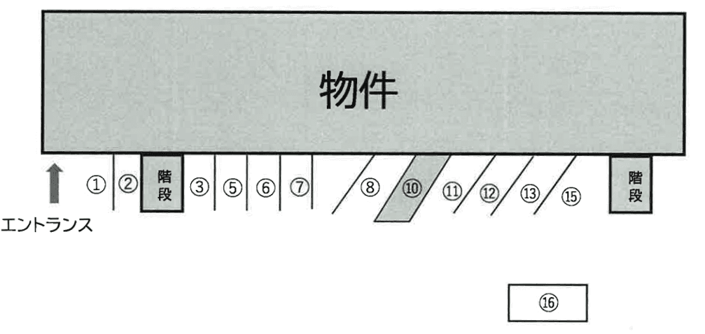 アースフォーガルの駐車配置図