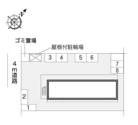 エル(15166)の駐車配置図