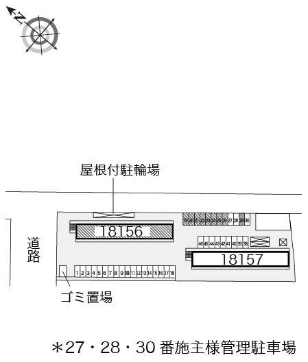 グランデ泉Ａ(18156)の駐車配置図