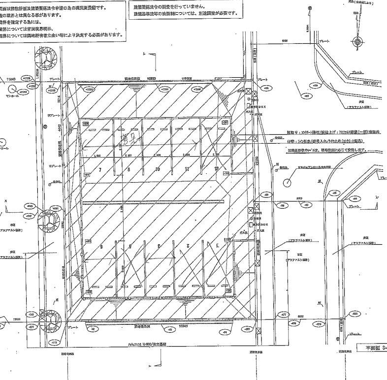 浅川様（駐車場）の駐車配置図