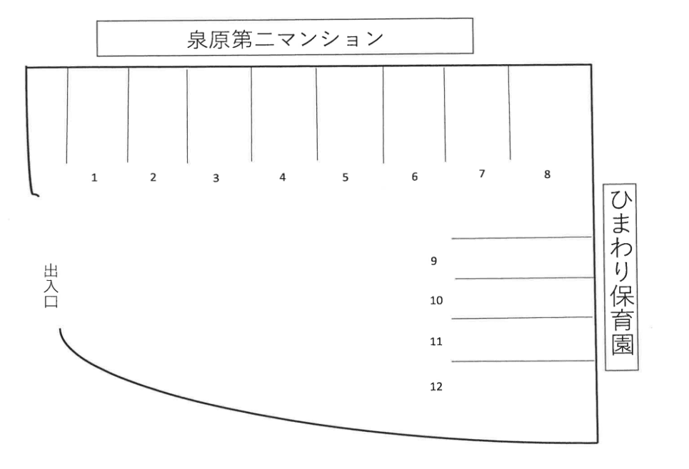 具志駐車場Ⅰ/512の駐車配置図