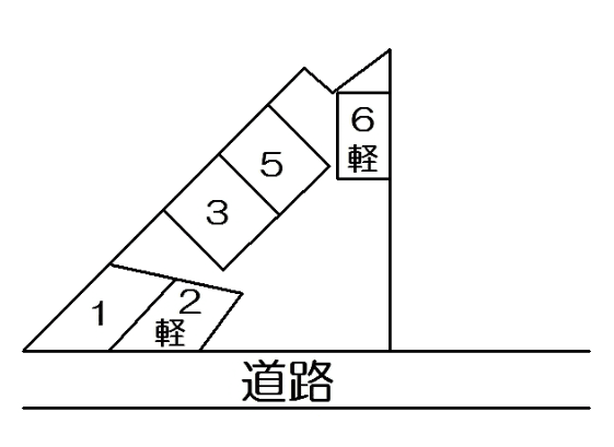 小林駐車場Ⅱの駐車配置図