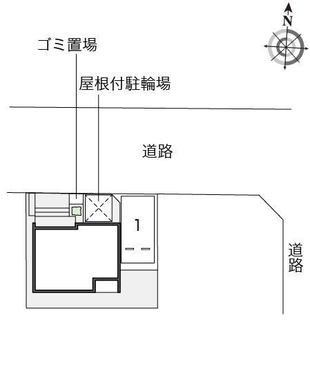 川西(52516)の駐車配置図