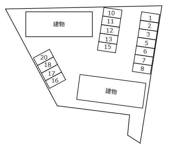 Ｒｕｒａｌ　Ａの駐車配置図