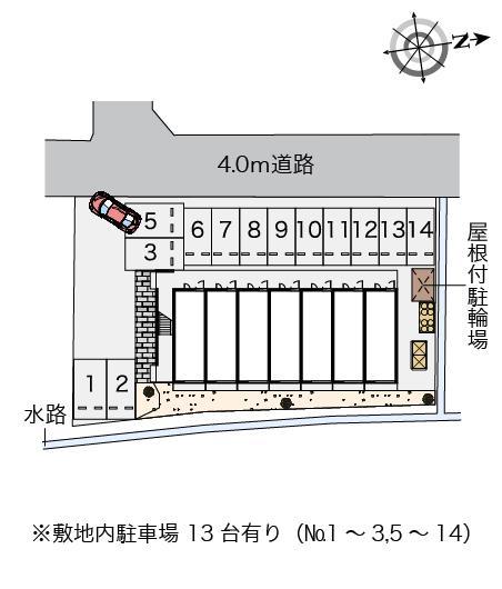Ｒｉｖｅｒ　Ｓｉｄｅ(39512)の駐車配置図
