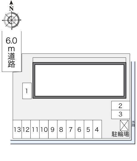 三色吉Ⅱ(24136)の駐車配置図