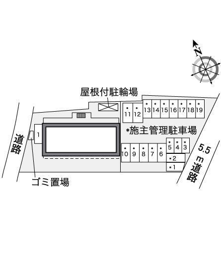 シエスタ(35851)の駐車配置図
