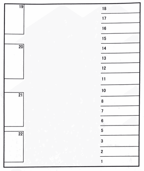 永野駐車場の駐車配置図