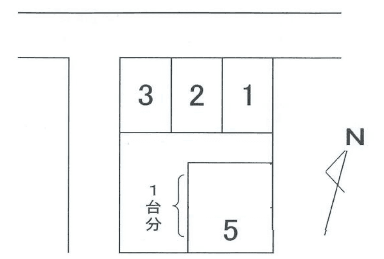 風間駐車場　2の駐車配置図