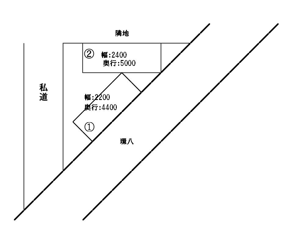 矢口10319駐車場の駐車配置図