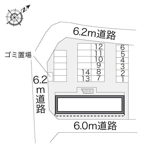 ラ・ネージュ(16497)の駐車配置図