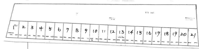 中津パーキングの駐車配置図
