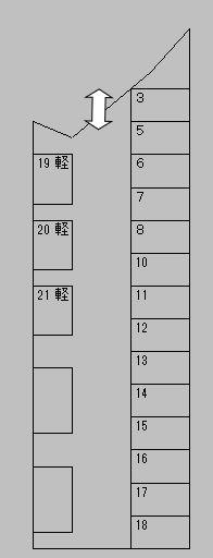 南口駐車場の駐車配置図