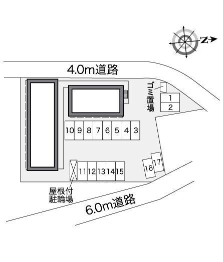 藤Ⅱ(27789)の駐車配置図