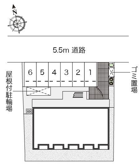 リバティーベル(54850)の駐車配置図