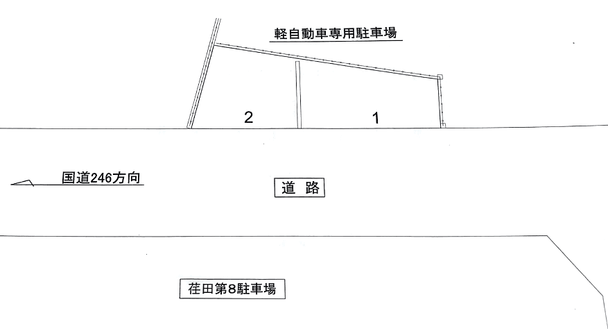 【TD】荏田第7駐車場の駐車配置図
