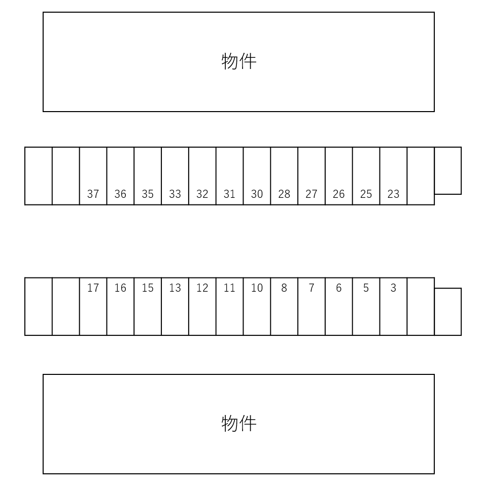 Ｓａｋｕｒａ　Ｐａｌａｃｅ　Ａの駐車配置図
