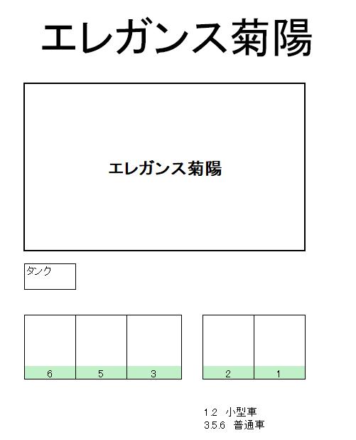 エレガンス菊陽の駐車配置図