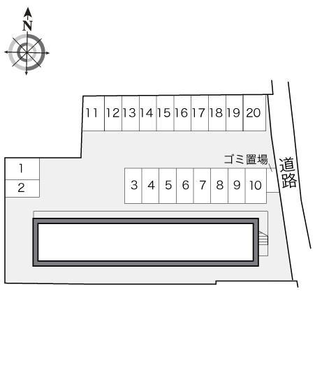 ホワイト　バーチ(19119)の駐車配置図