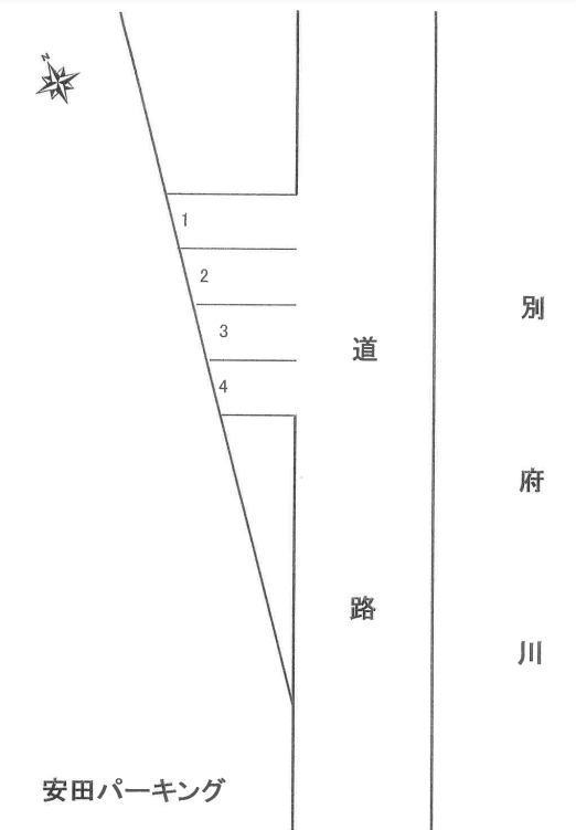 安田パーキングの駐車配置図
