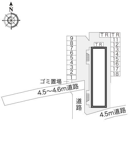 カメリア壱番館(12478)の駐車配置図