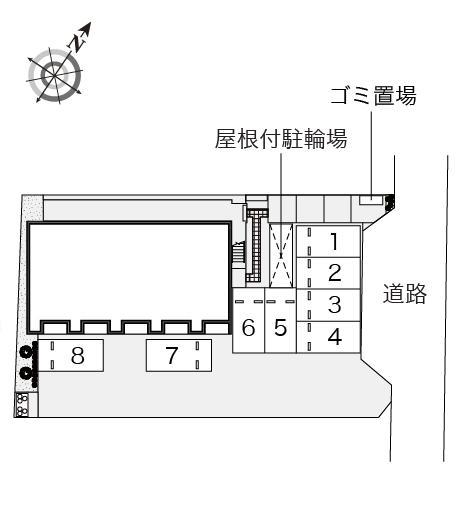 健(54848)の駐車配置図