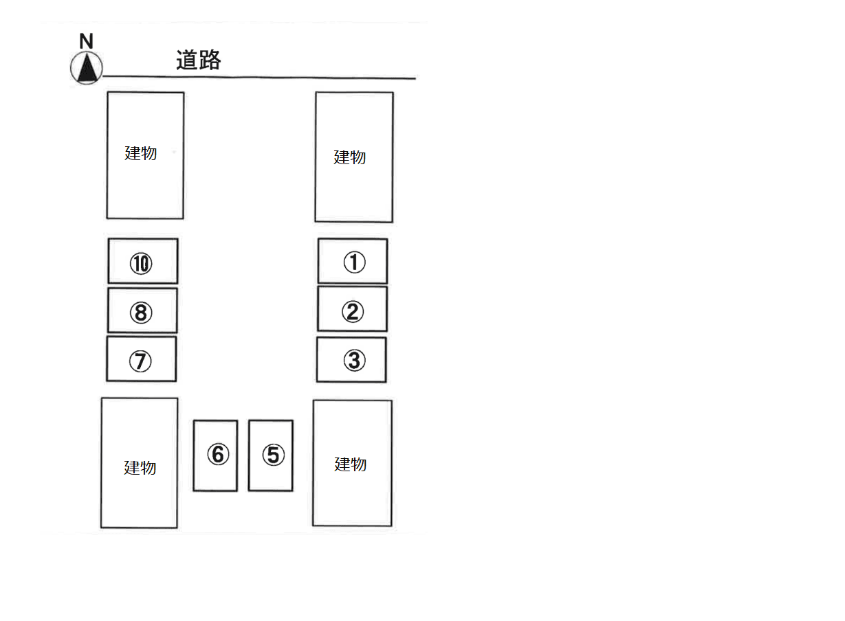 Ｙ・Ｍ　Ｃｏｕｒｔ　ＮＡＧＡＴＡの駐車配置図