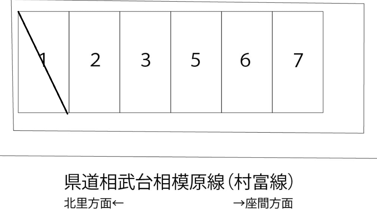 相模台6丁目パーキングの駐車配置図