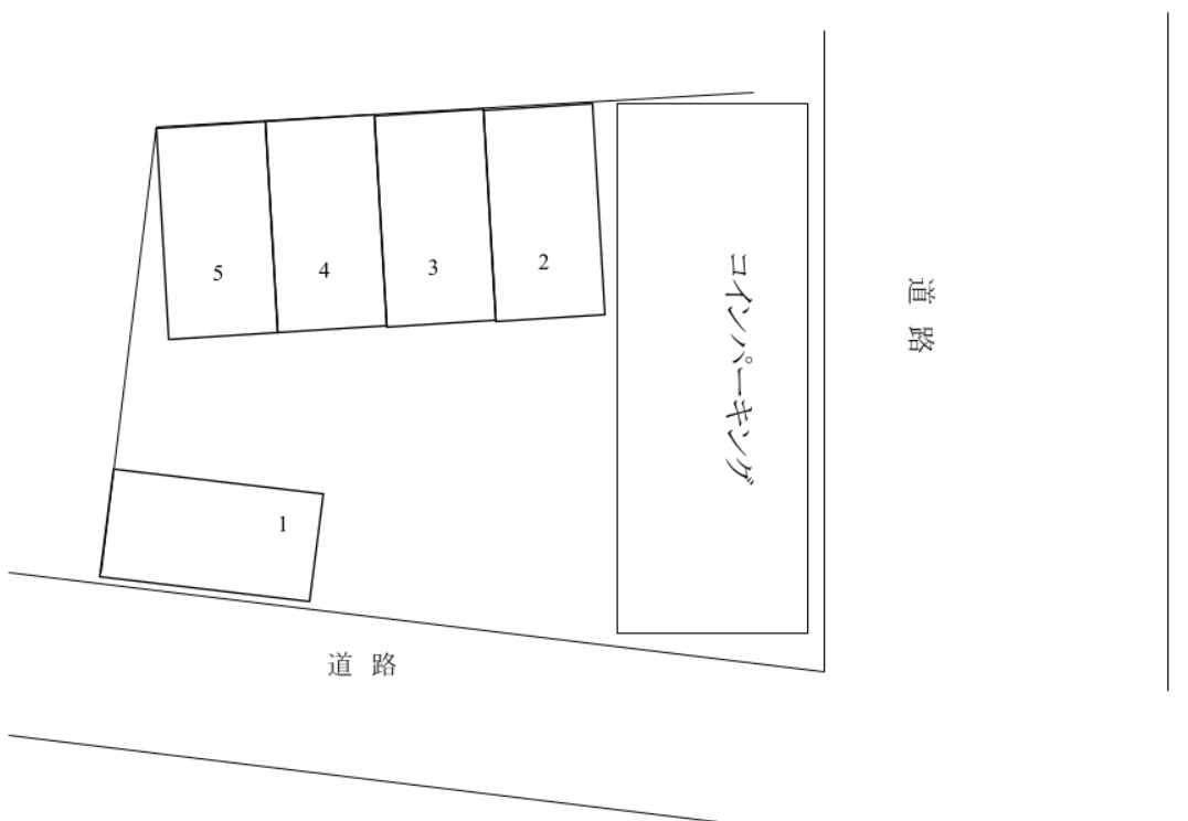 星が丘山口駐車場の駐車配置図
