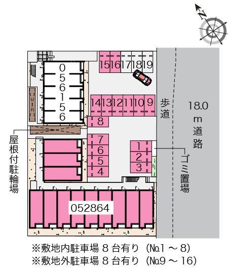 セルクル(52864)の駐車配置図